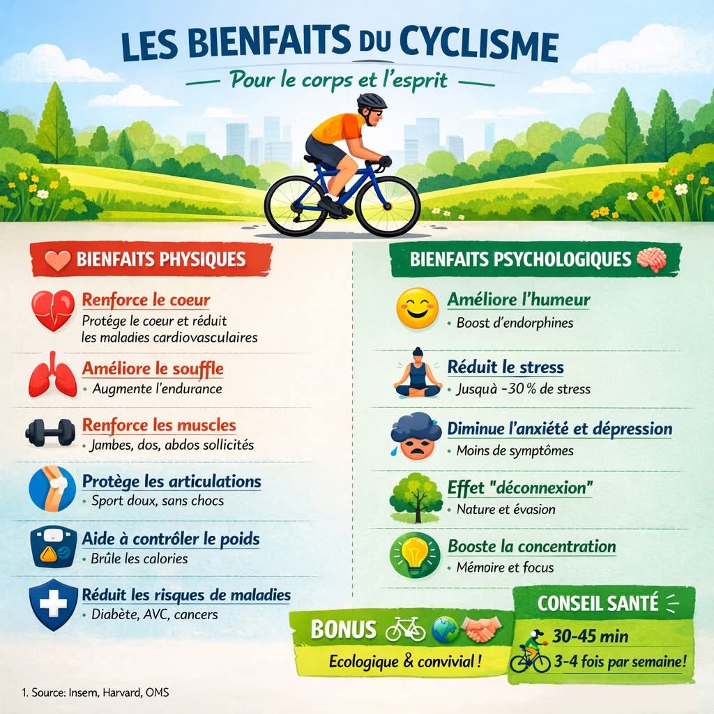 Bienfaits du cyclisme