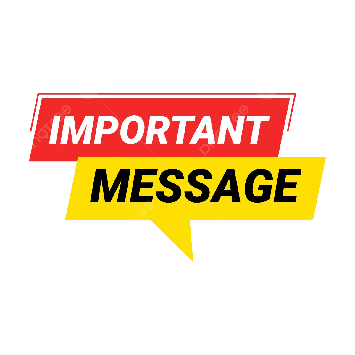 Logo message important